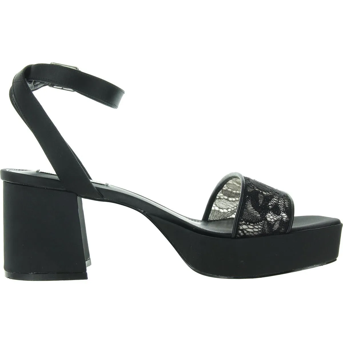 MERCERR Womens Adjustable Leather Block Heels
