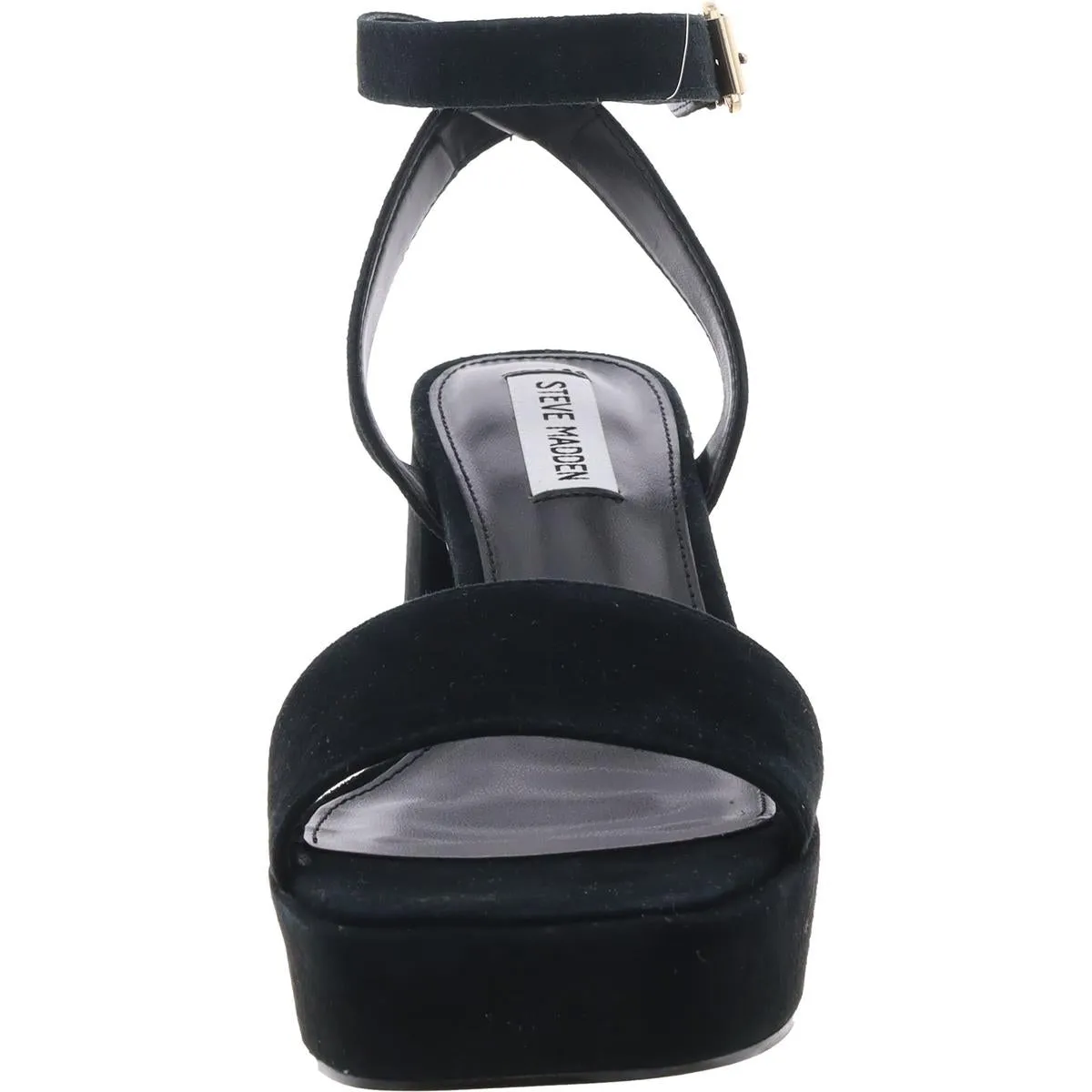 MERCERR Womens Adjustable Leather Block Heels