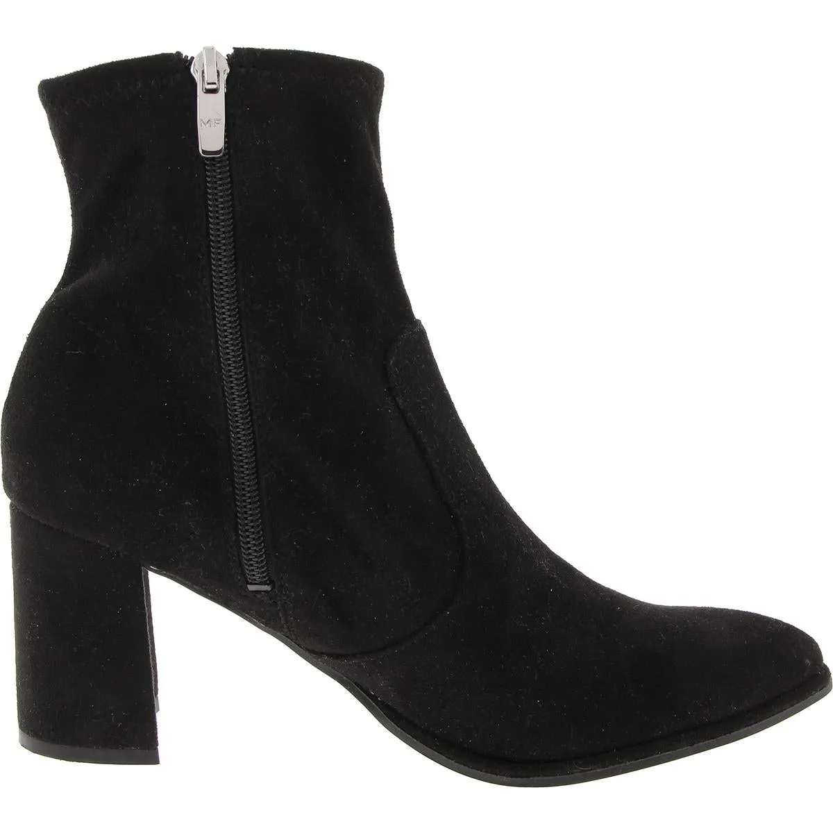 MFLUKIE Womens Zipper Manmade Ankle Boots