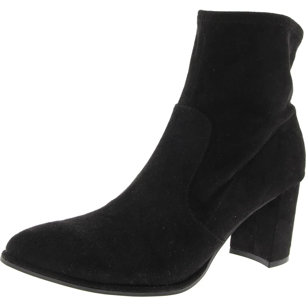 MFLUKIE Womens Zipper Manmade Ankle Boots