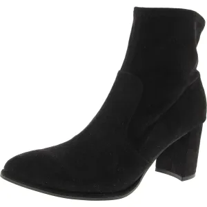 MFLUKIE Womens Zipper Manmade Ankle Boots