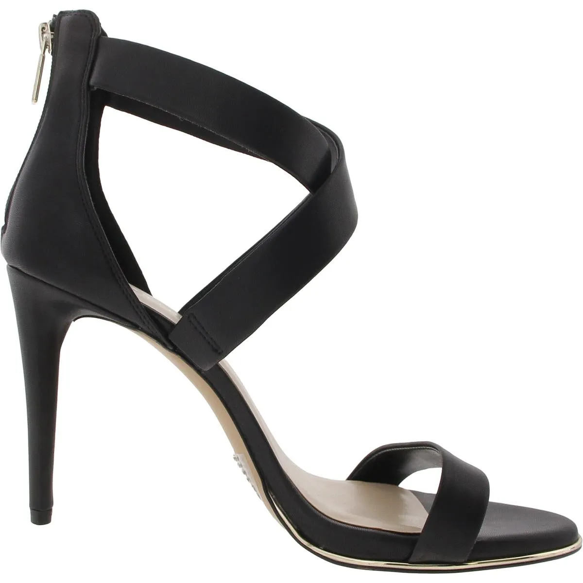 MHSAUG22 Womens Zipper Manmade Lace-Up Heels