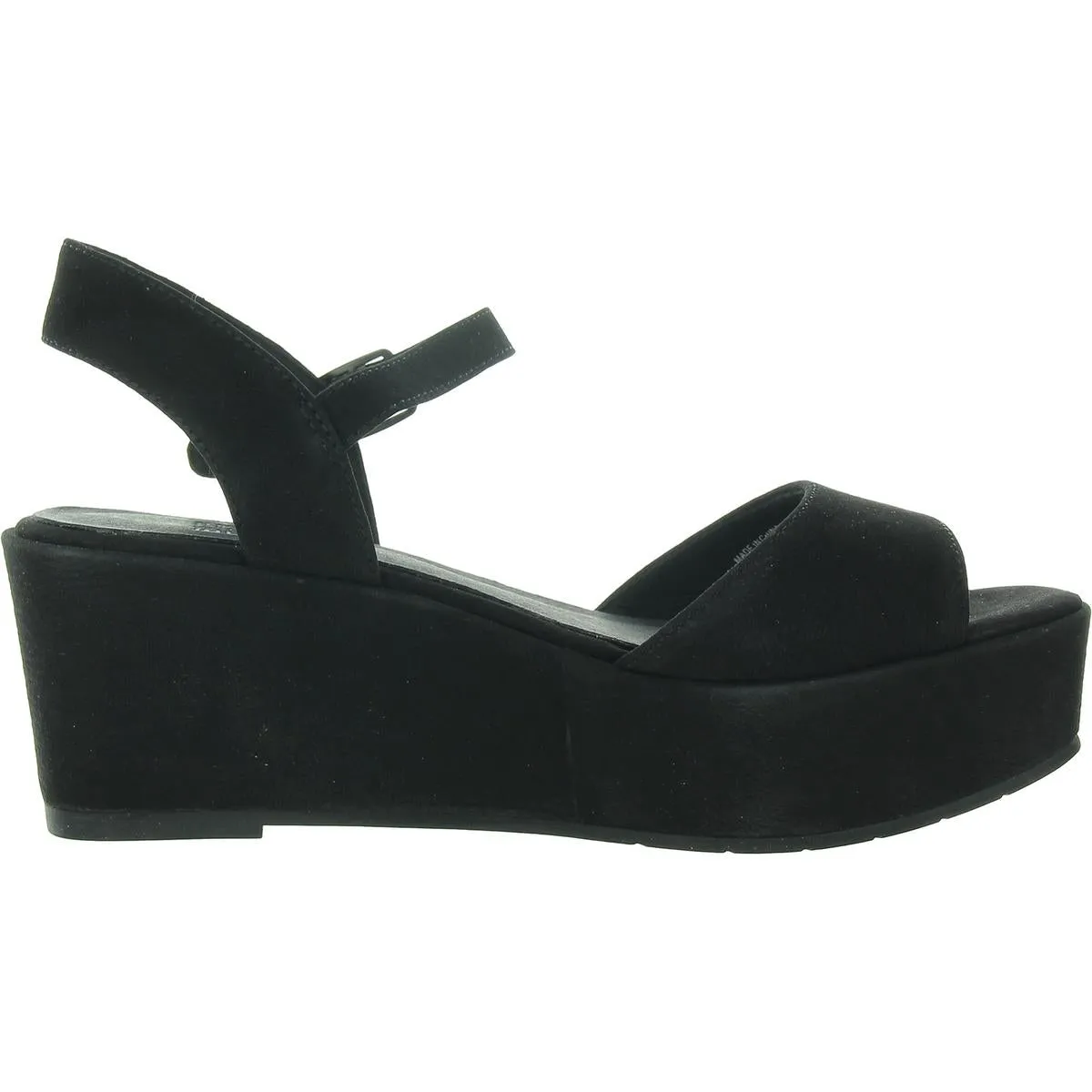 Mime Womens Solid Suede Wedge Heels