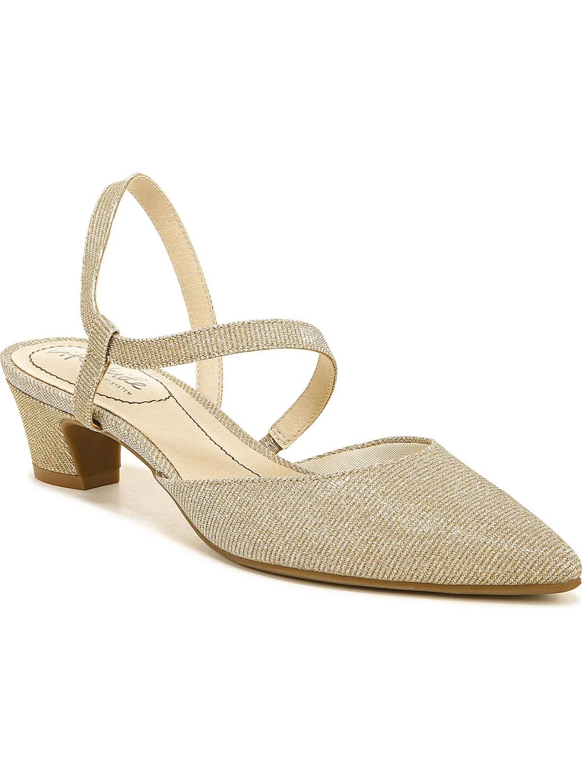 Minimalist Womens Strappy Pointed Toe Slingback Heels