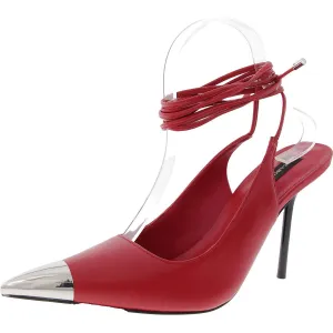 MIRA Womens Lace-Up Leather Ankle Strap