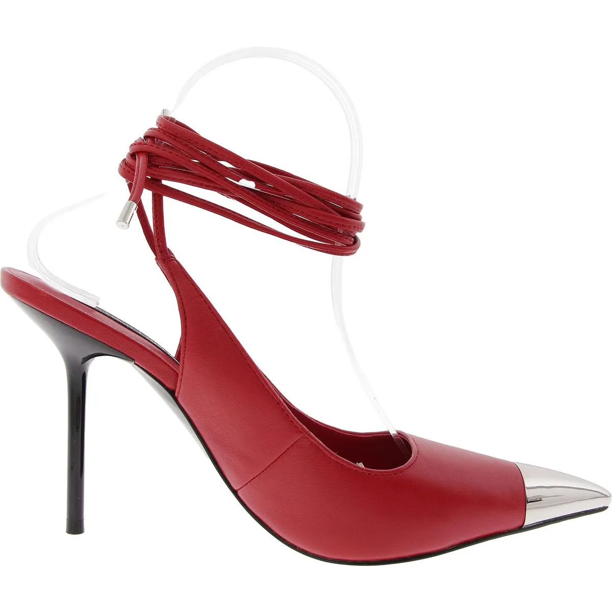 MIRA Womens Lace-Up Leather Ankle Strap