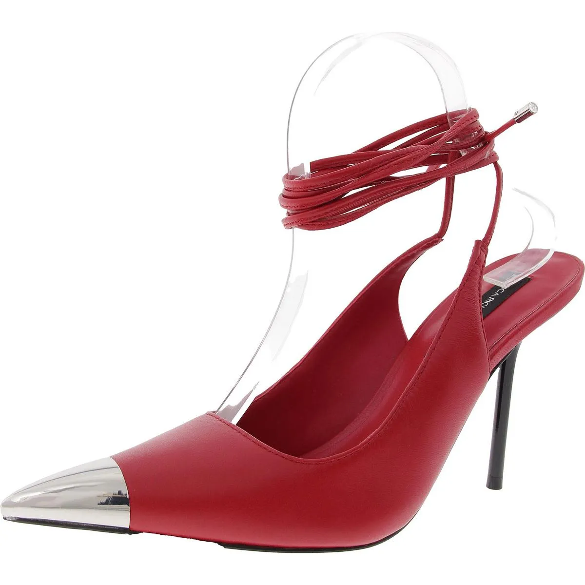 MIRA Womens Lace-Up Leather Ankle Strap