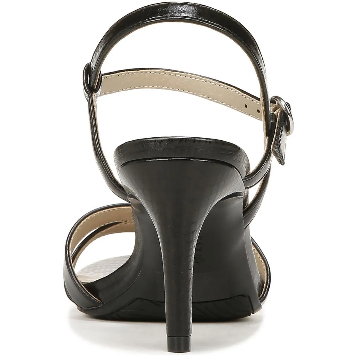 Miracle Womens Patent Open Toe Ankle Strap