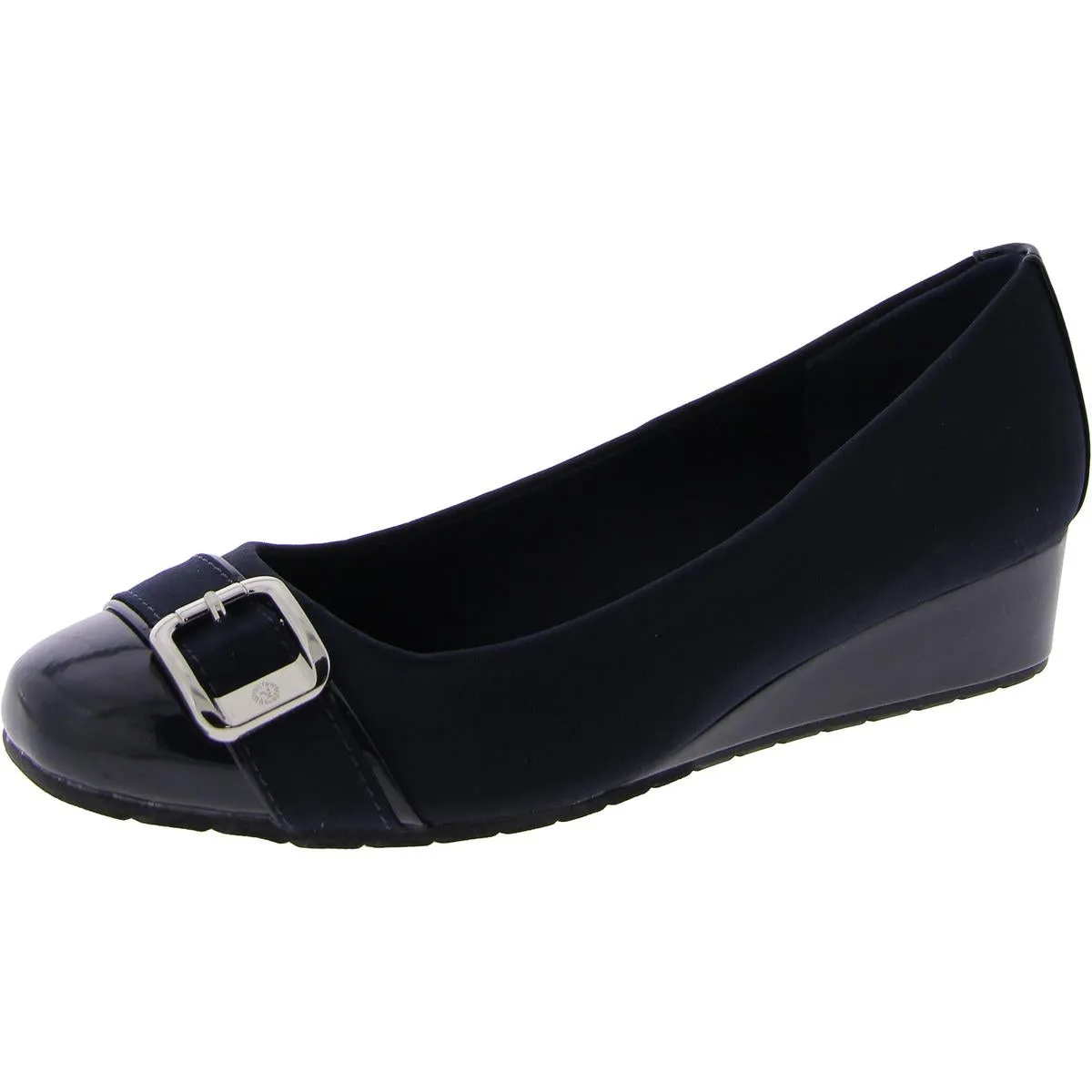 MORGAN Womens Round toe Slip on Wedge Heels