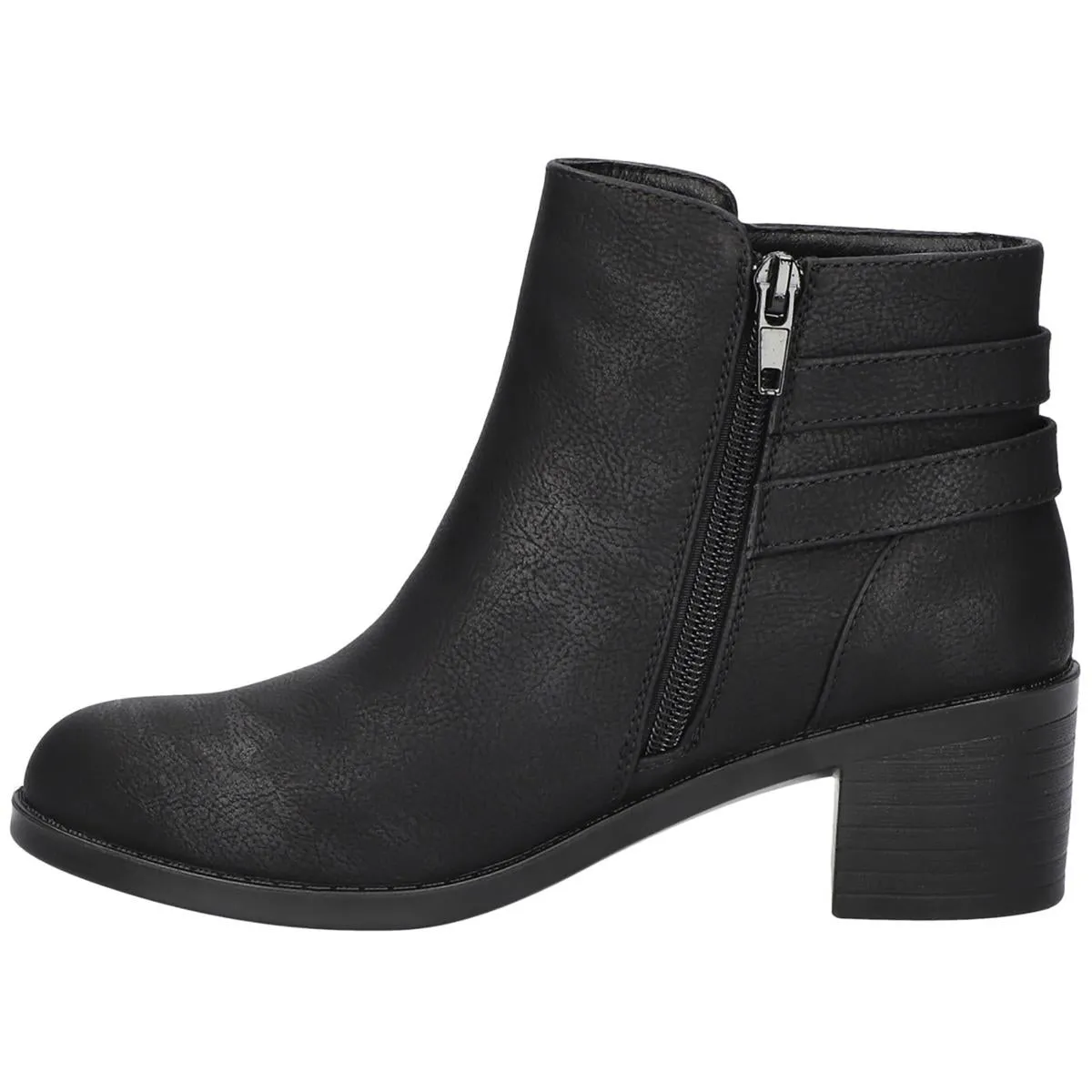 MURPHY Womens Faux Leather Block heel Ankle Boots