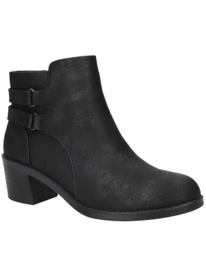 MURPHY Womens Faux Leather Block heel Ankle Boots