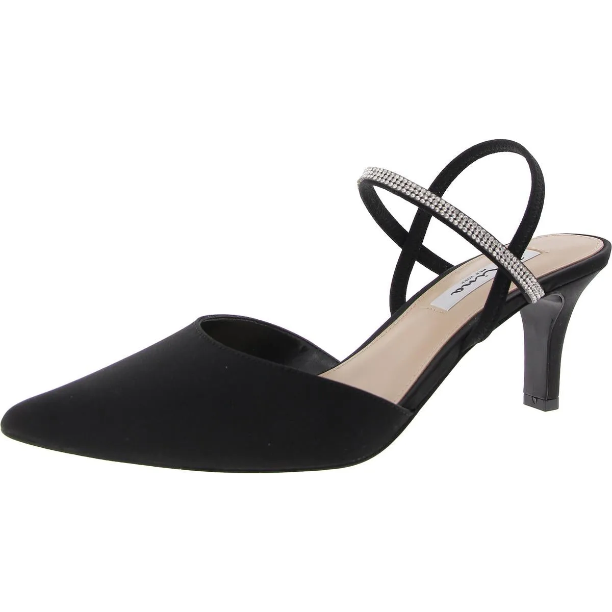 N242514 Womens Sequined Leather Ankle Strap