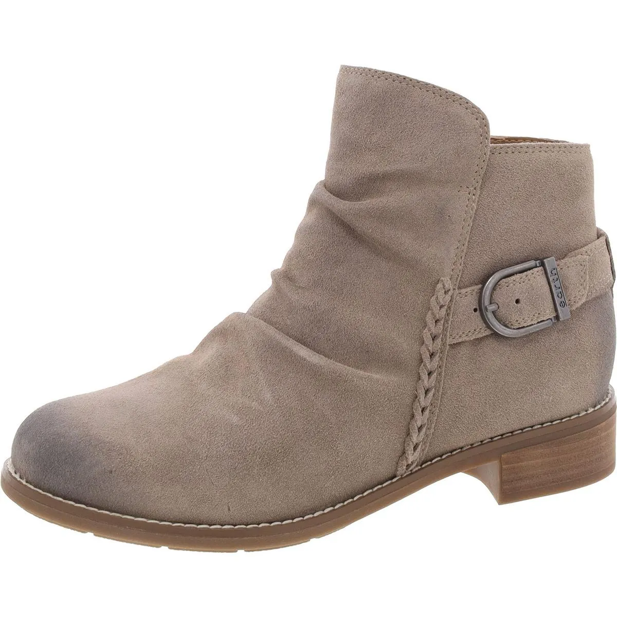 NAIRA Womens Leather Zipper Ankle Boots