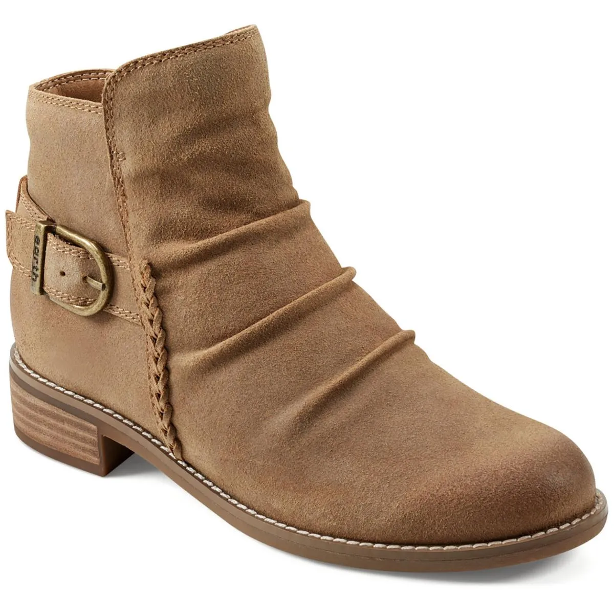 NAIRA Womens Leather Zipper Ankle Boots