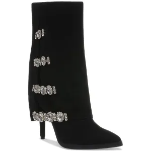 Nami Womens Embellished Man Made Mid-Calf Boots