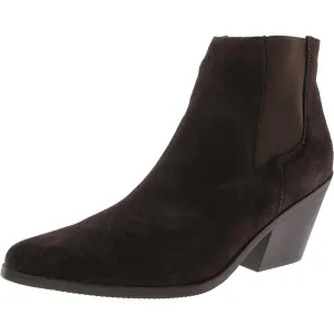 Nanite Womens Zip Up Pointed Toe Ankle Boots