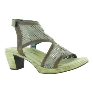 Naot Sandals In Stone Nubuck/ Saddle Brown