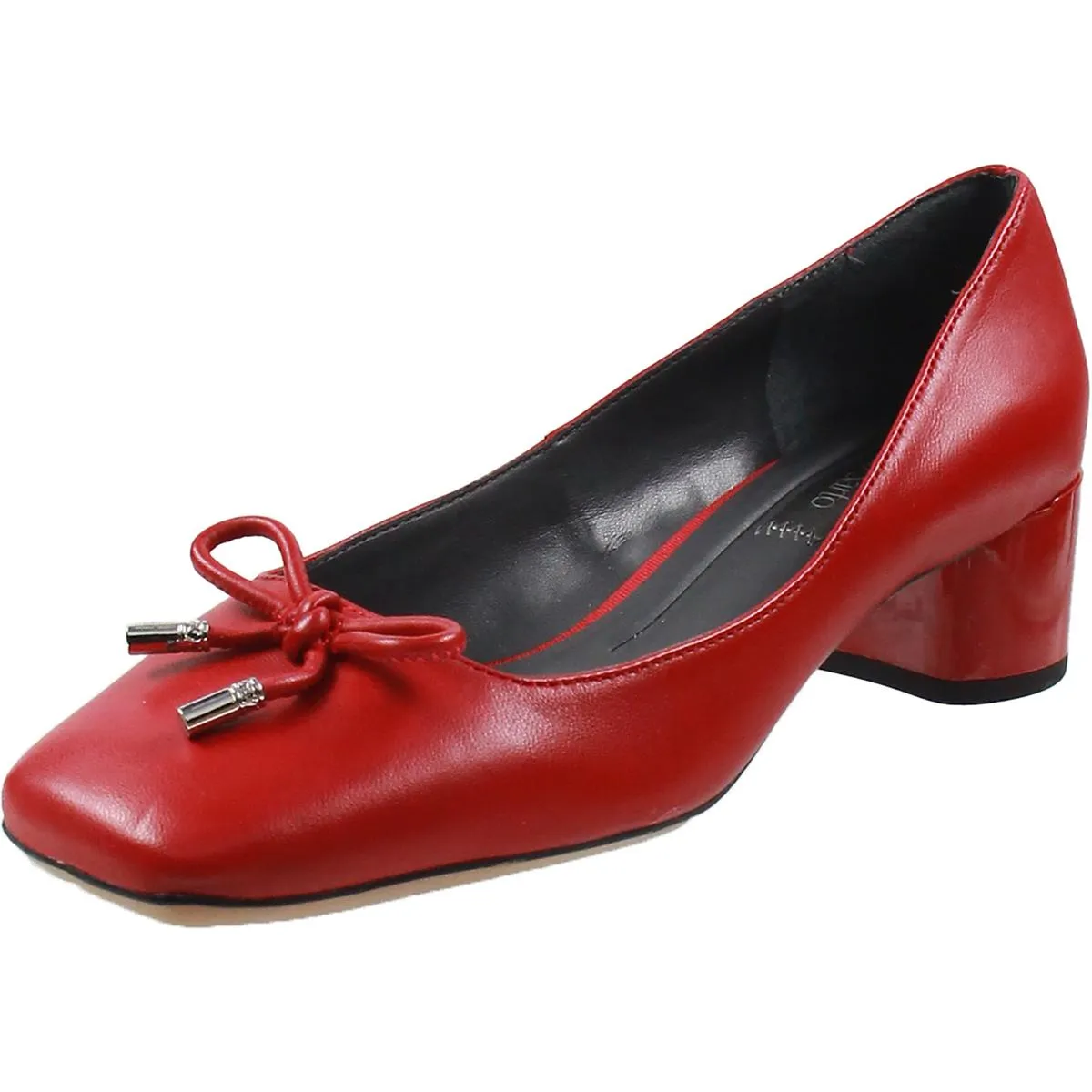 Natalia Womens Bow Leather Pumps