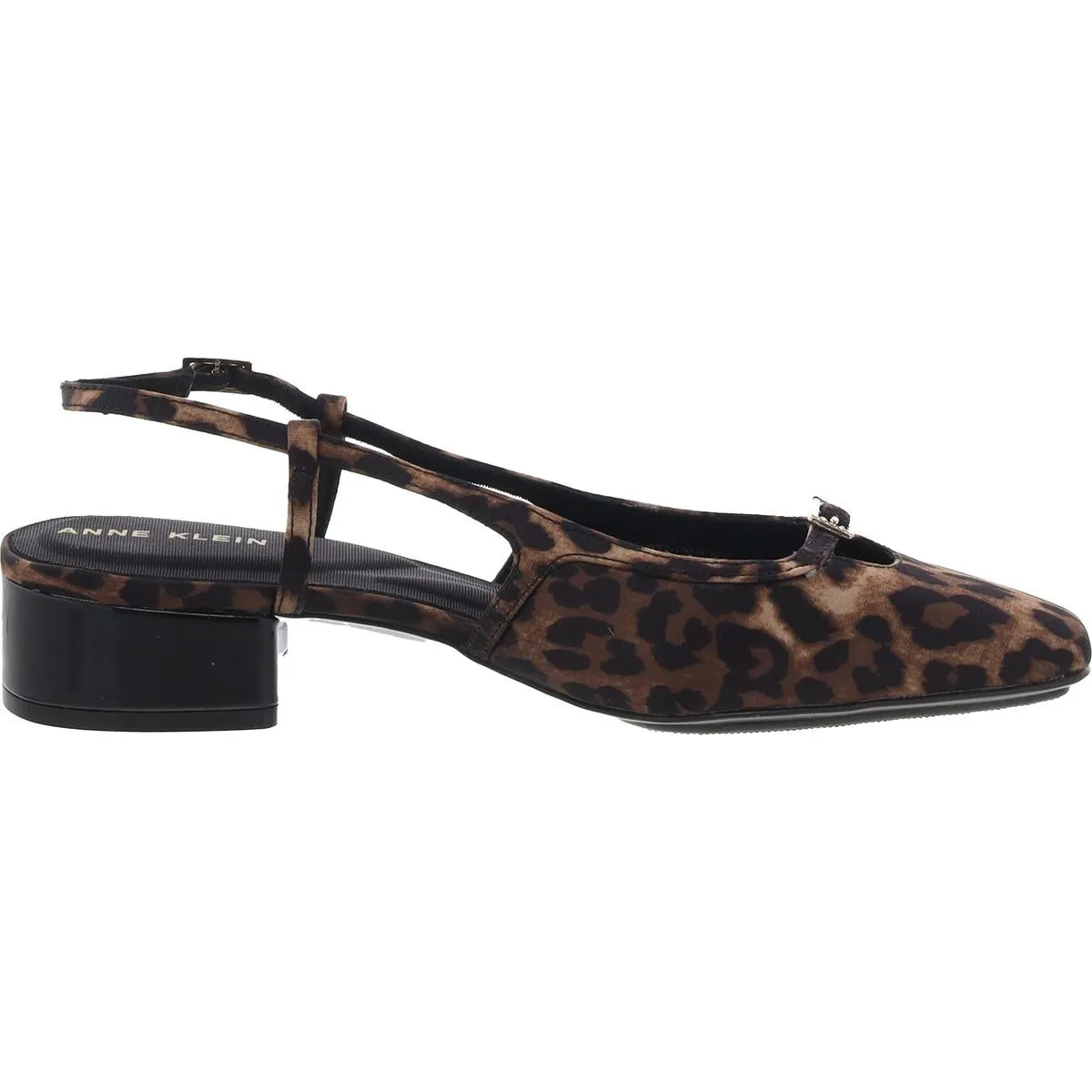 NATALIE Womens Buckle Man Made Slingback Heels