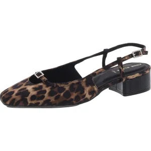 NATALIE Womens Buckle Man Made Slingback Heels