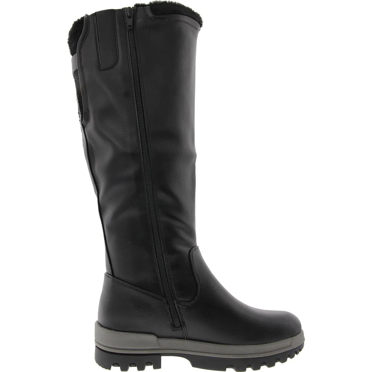 Nettie Womens Faux Fur Lined Faux Leather Winter & Snow Boots
