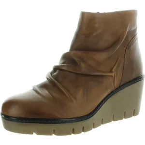 Nift Tee Womens Slouchy Leather Wedge Boots