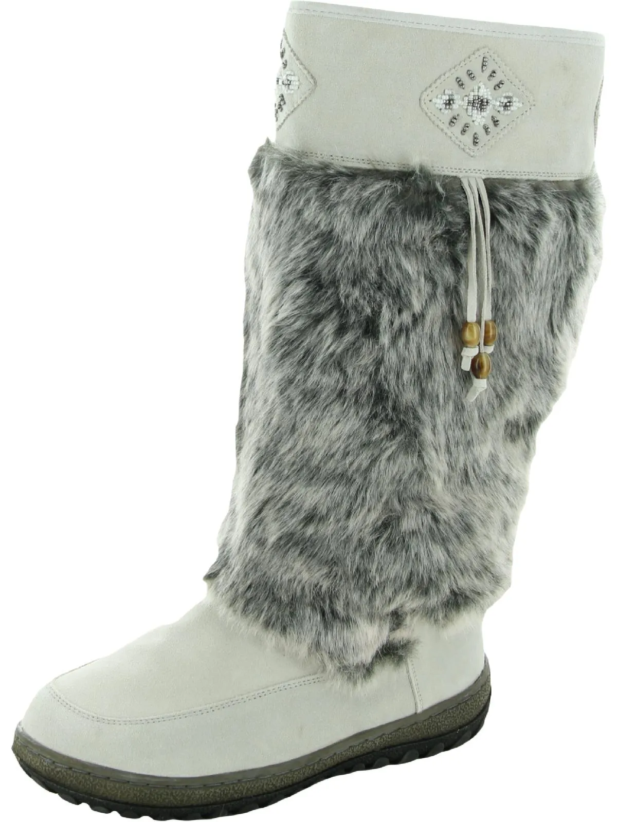 Nika Womens Water Resistant Faux Fur Lined Knee-High Boots