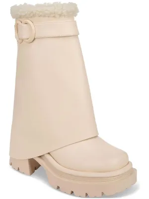 Noah Womens Faux Leather Platform Winter & Snow Boots