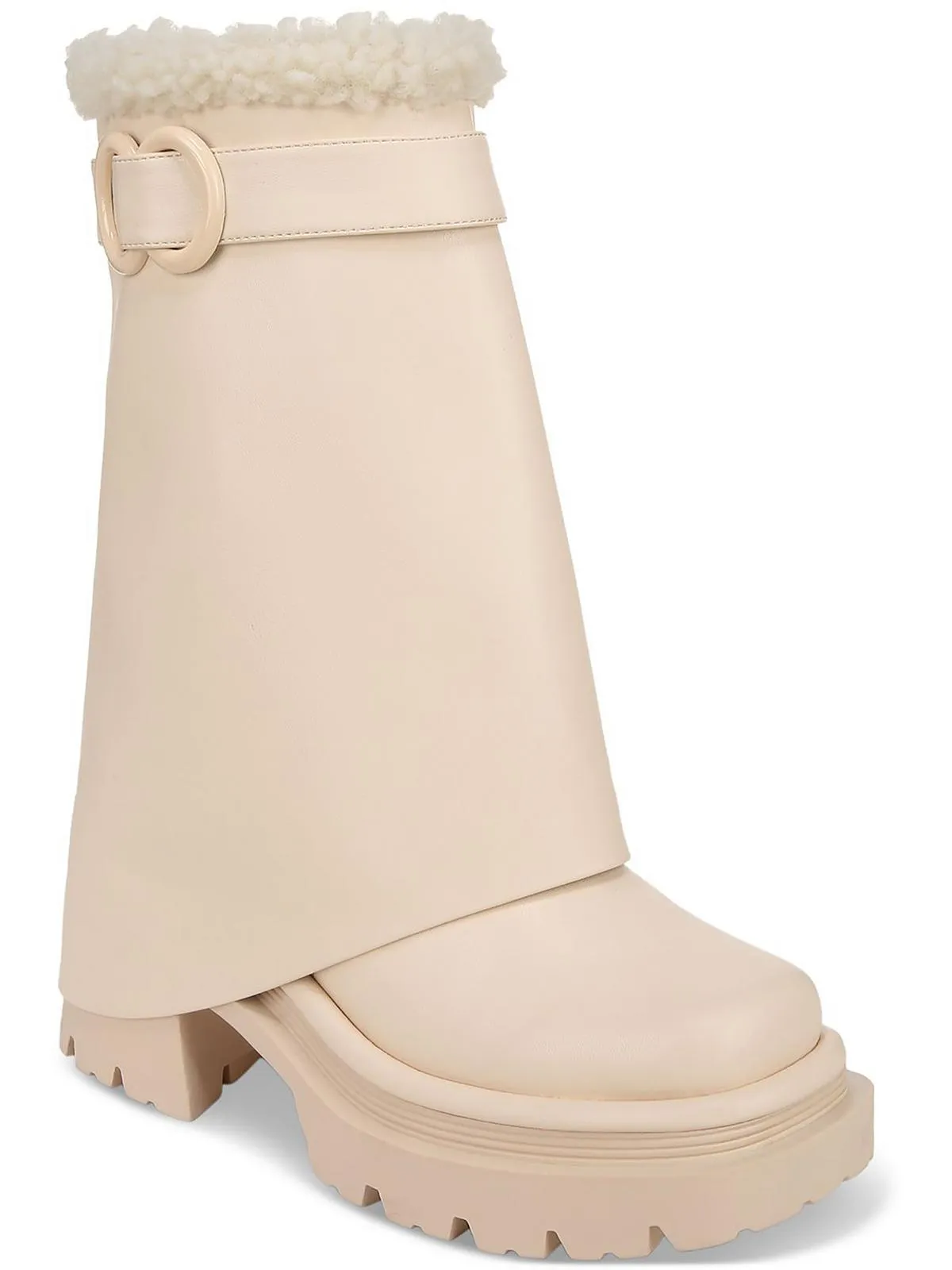 Noah Womens Faux Leather Platform Winter & Snow Boots