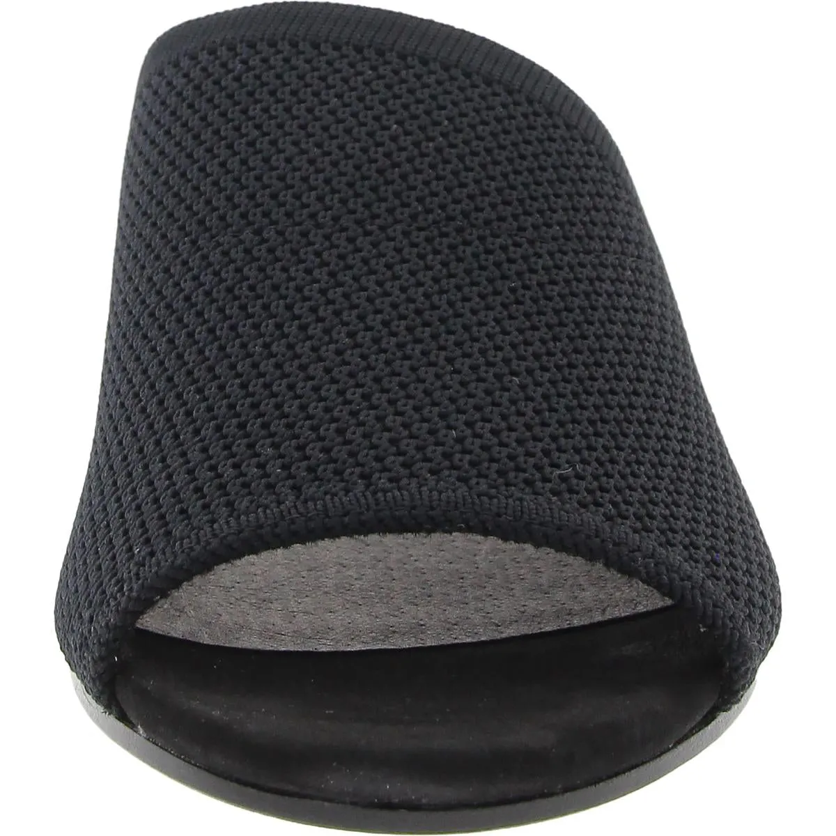NOKO Womens Block Heel Knit Slide