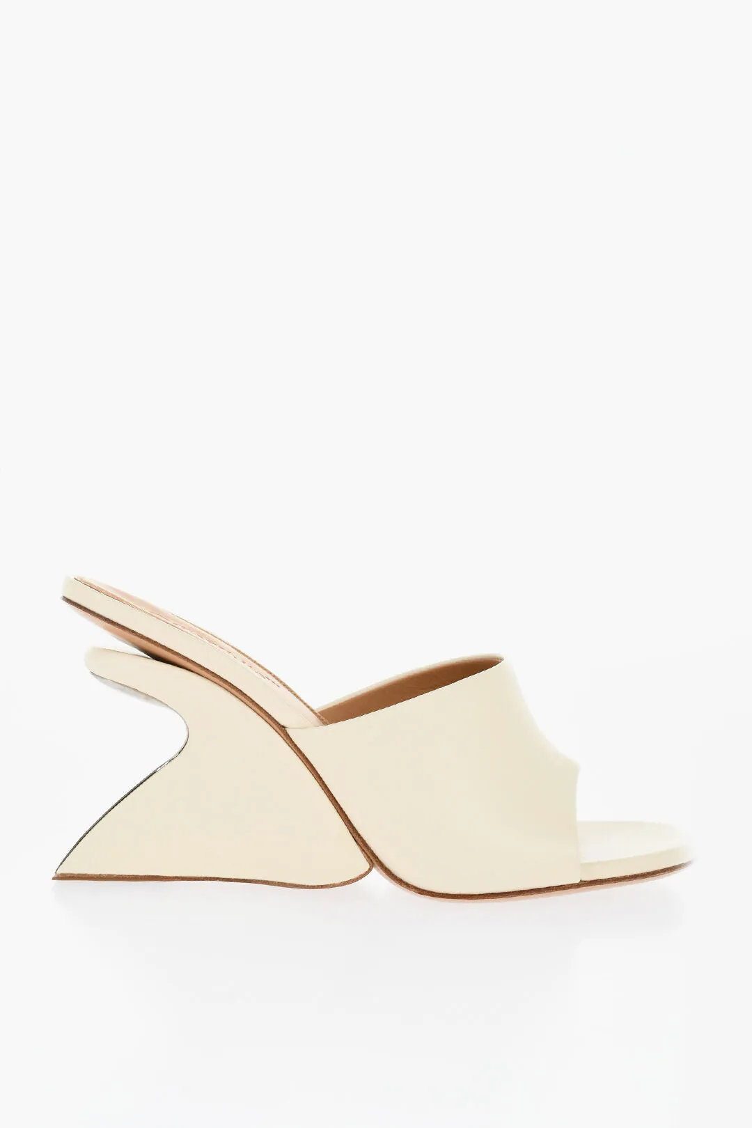 Off-White Open-Toe Jug Mules Wedge 10 Cm