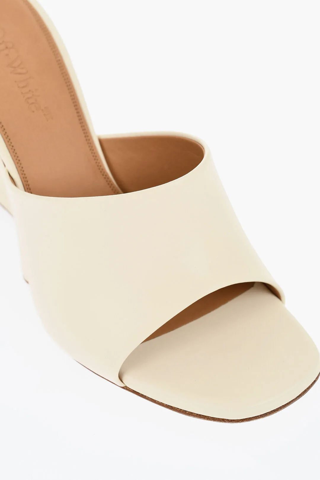 Off-White Open-Toe Jug Mules Wedge 10 Cm