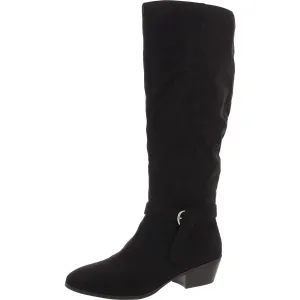Omahaa Womens Tall Zip Up Knee-High Boots