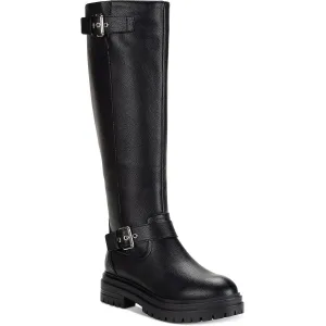 Omega Womens Buckle Man Made Knee-High Boots