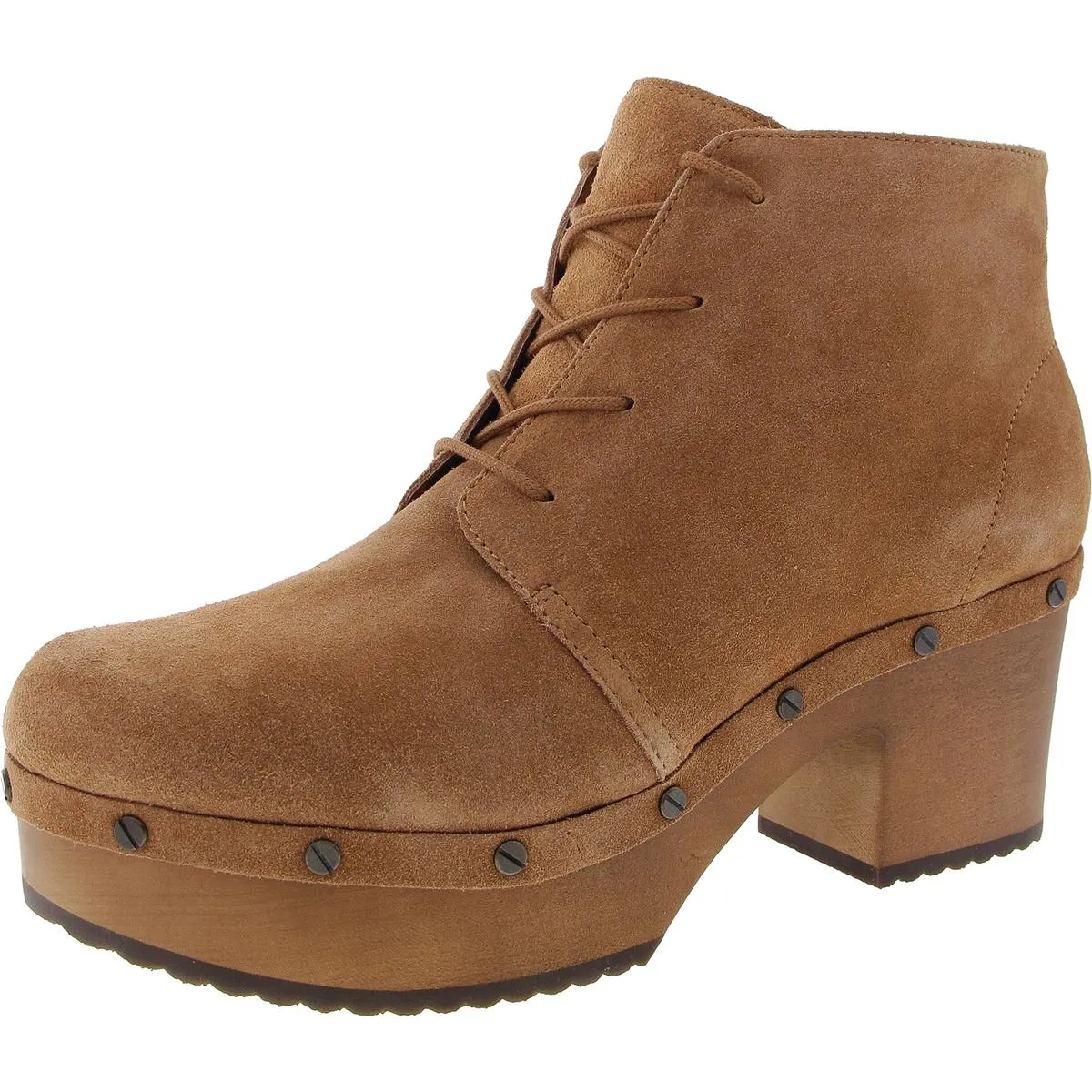 Original Chic Womens Studded Suede Ankle Boots