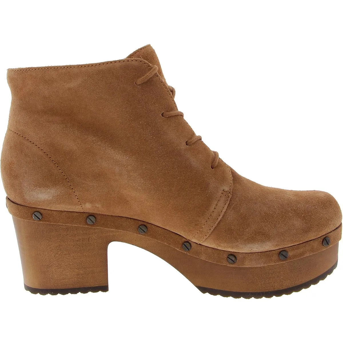 Original Chic Womens Studded Suede Ankle Boots