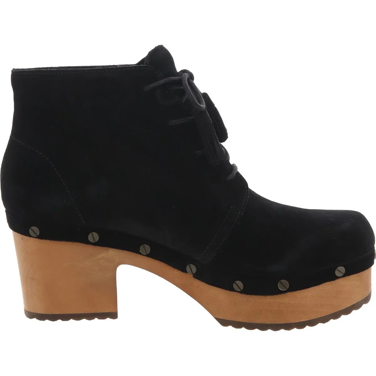 Original Chic Womens Studded Suede Ankle Boots
