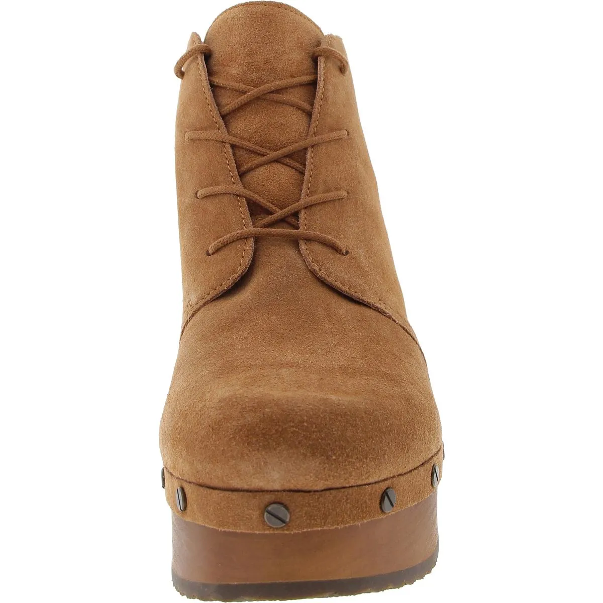 Original Chic Womens Studded Suede Ankle Boots