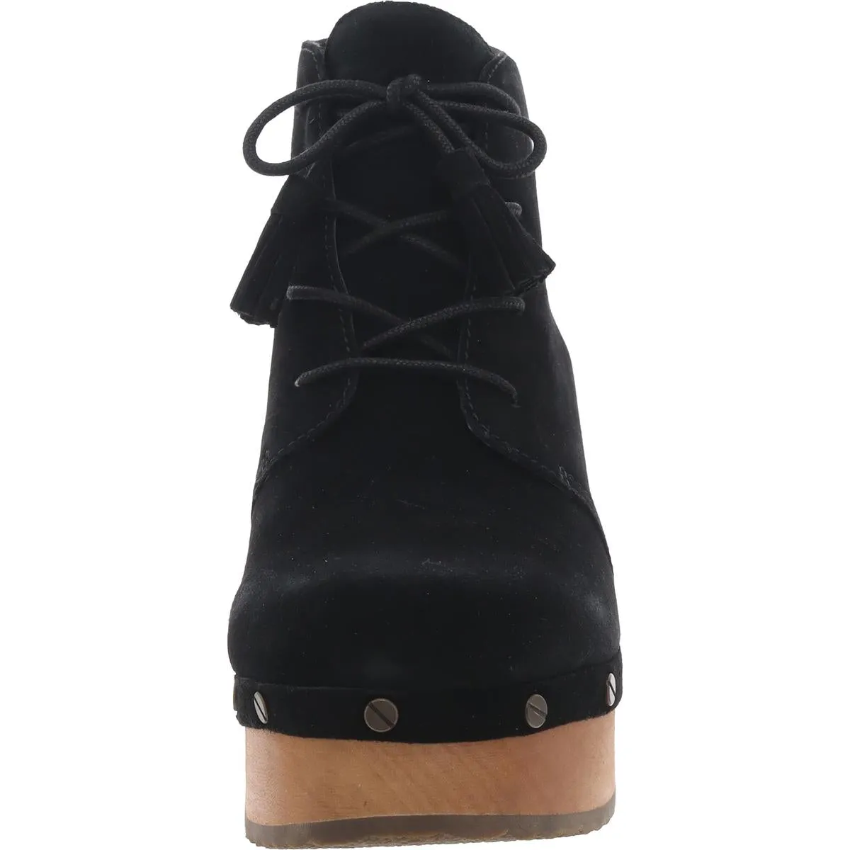 Original Chic Womens Studded Suede Ankle Boots