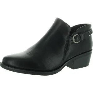 Palmer Womens Buckle Faux Leather Shooties