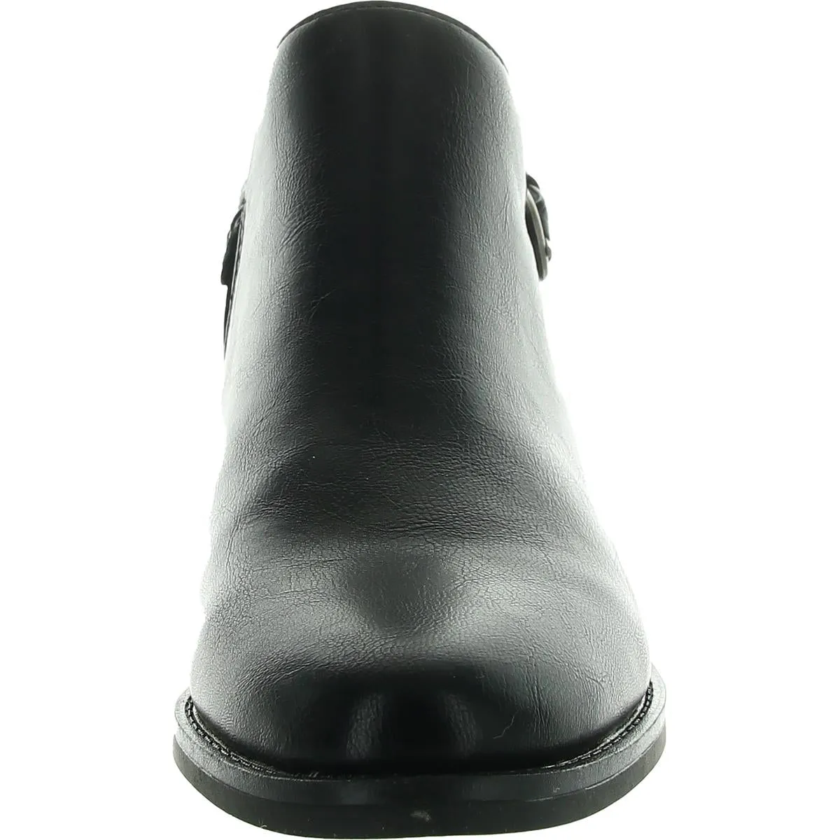 Palmer Womens Buckle Faux Leather Shooties