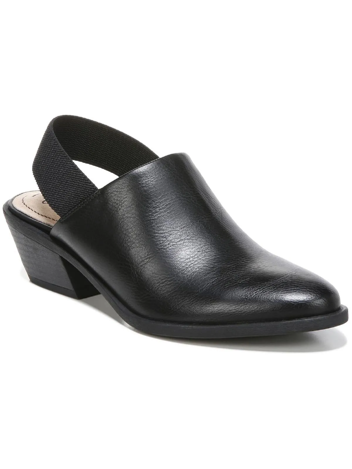 Pasadena Womens Faux Leather Block Heels Ankle Strap