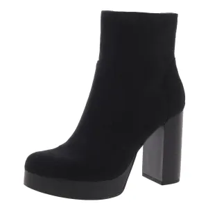 Patricee Womens Cushioned Footbed Faux Suede Mid-Calf Boots