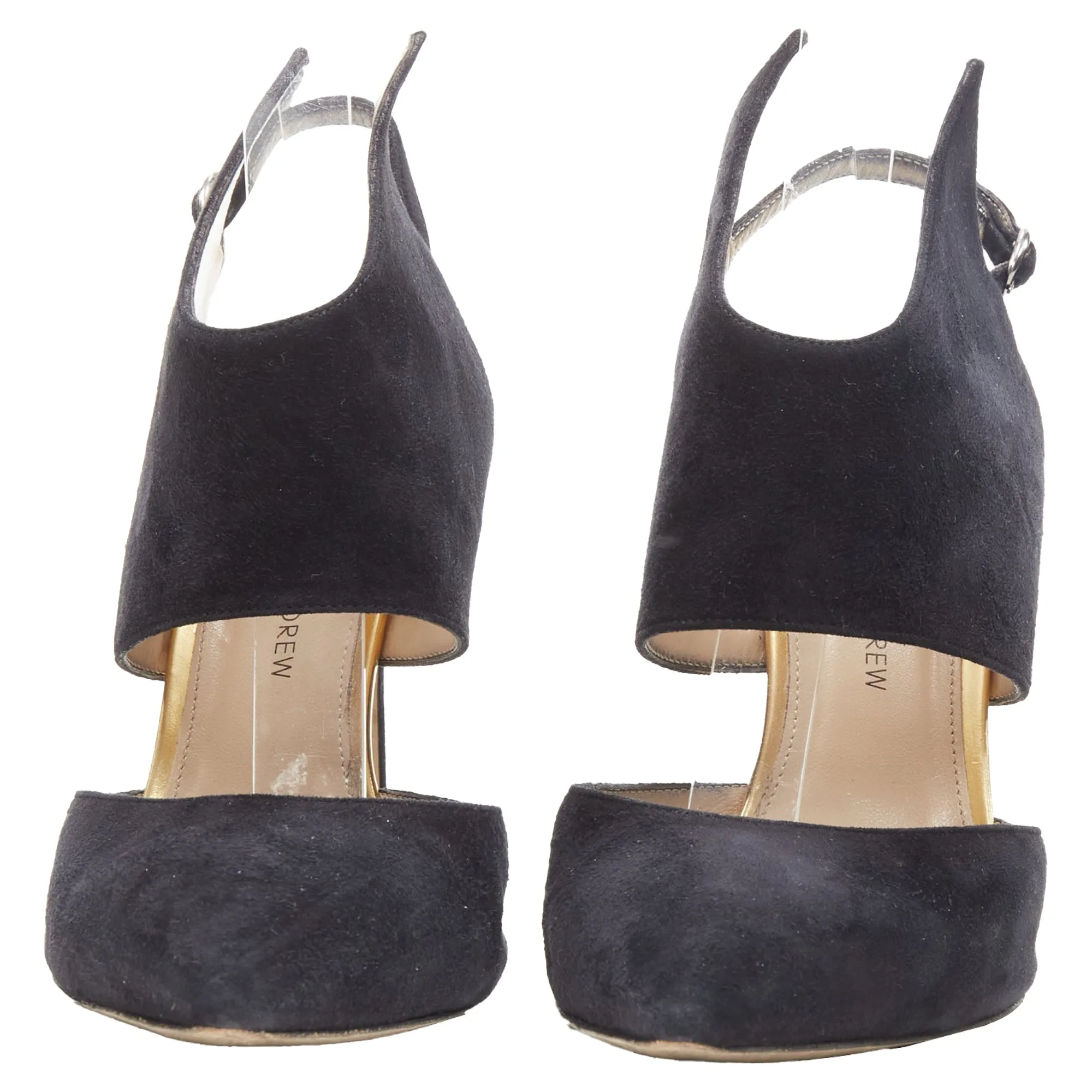 Paul Andrew Suede Pointed Winged Dorsay Pump