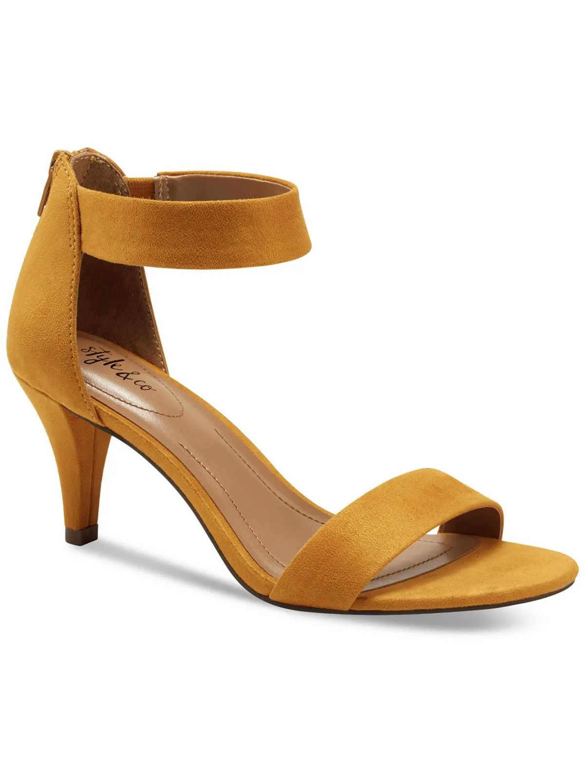 Paycee Womens Metallic Ankle Strap Pumps