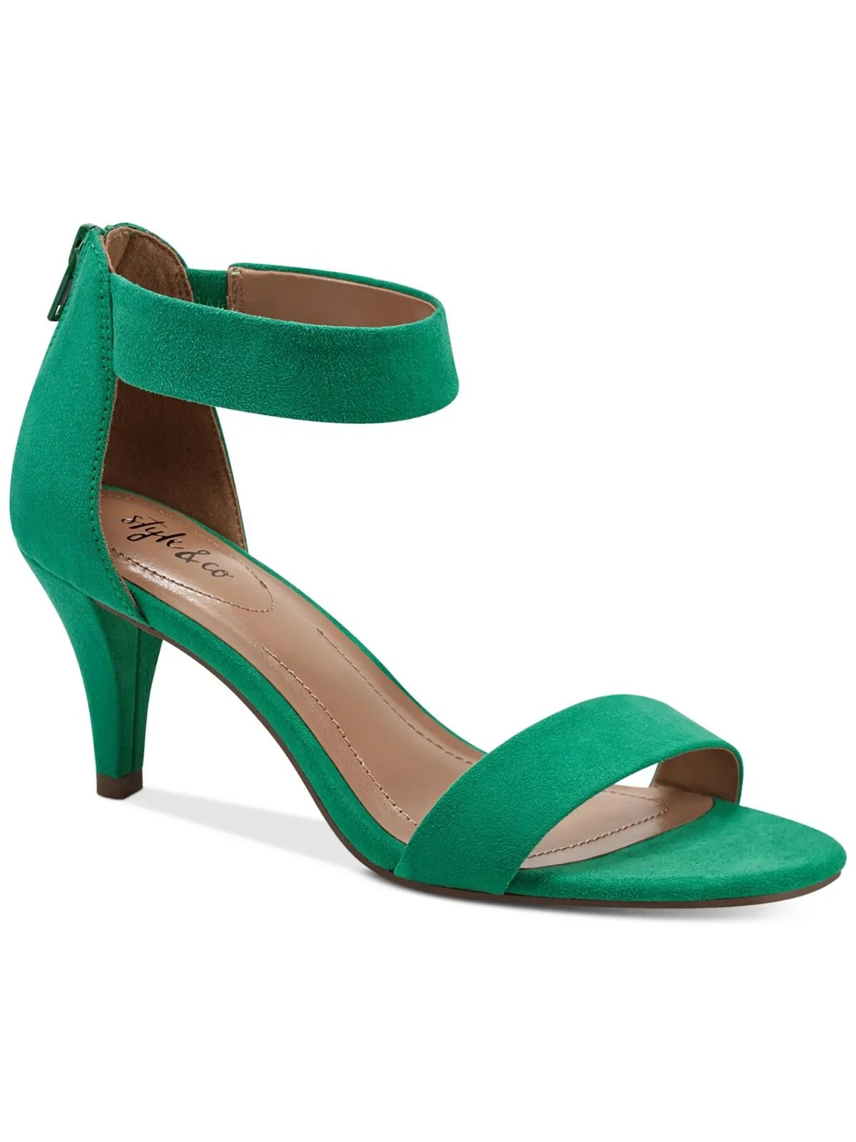 Paycee Womens Metallic Ankle Strap Pumps