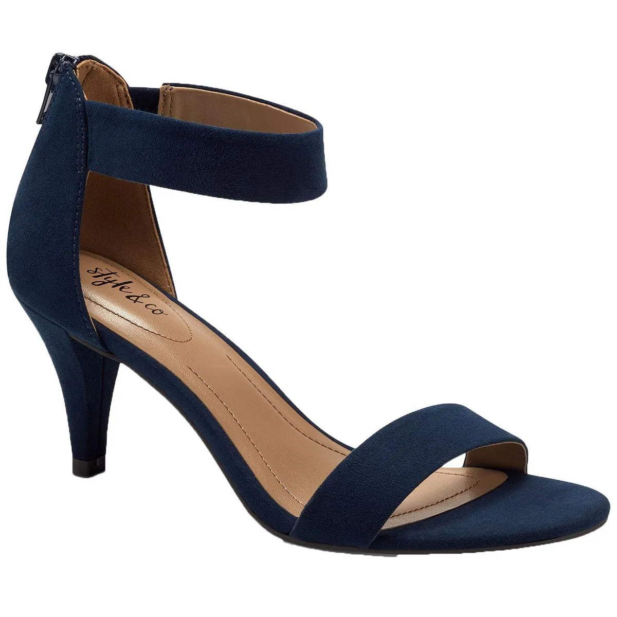 Paycee Womens Metallic Ankle Strap Pumps