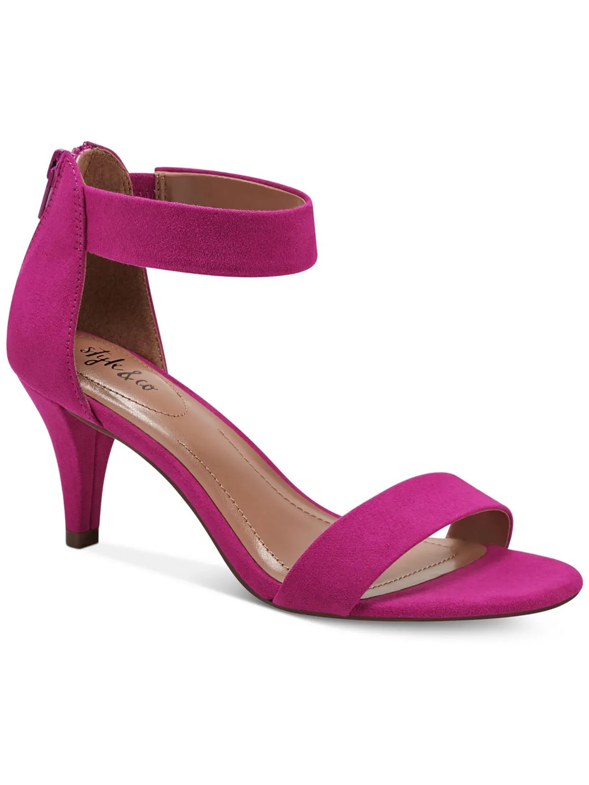 Paycee Womens Metallic Ankle Strap Pumps