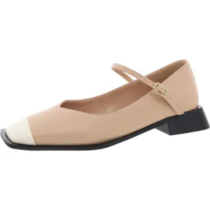Penelope Womens Buckle Faux Leather Mary Janes
