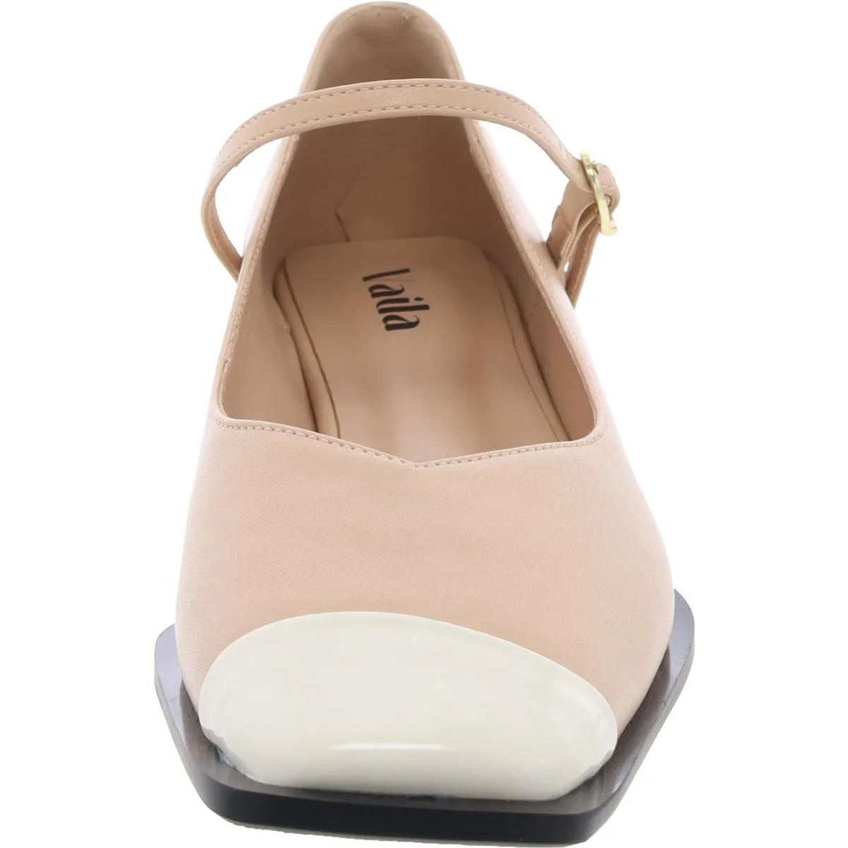 Penelope Womens Buckle Faux Leather Mary Janes